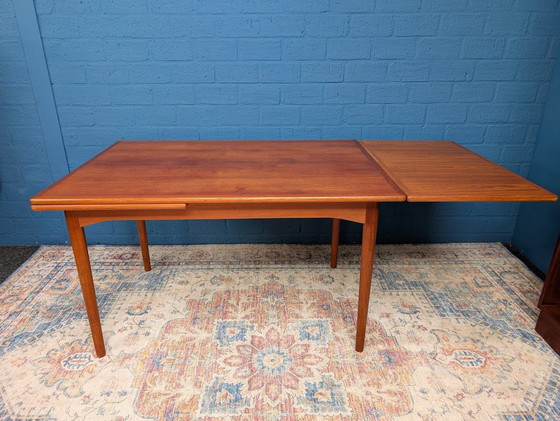 Image 1 of Table de salle à manger extensible vintage des années 1960, Design danois, Slagelse Møbelværk
