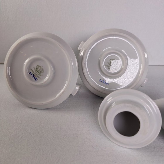 Image 1 of Tea for one | Theepot & suikerpot | J. Kronester | Bavaria | West Germany - Hoyng - Memphis Milano stijl | 80's