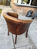 Schapenleren Tubchair stoel schapenleer 