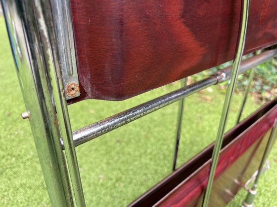 Gerlinol Foldable Bar Cart / Trolley – Chrome (photo 22 of 24)