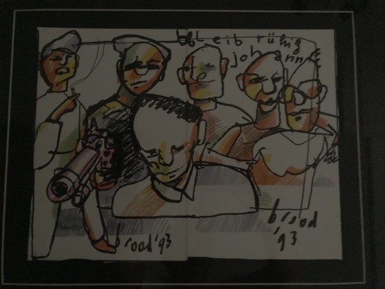 Image 1 of Drawing/aquarelle Herman Brood