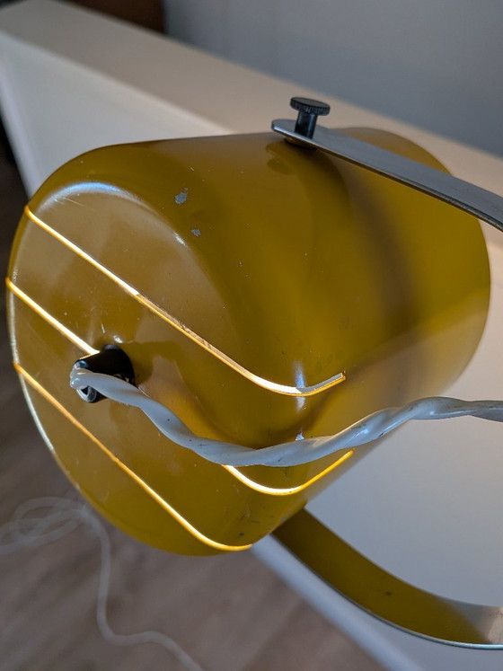 Image 1 of Stehlampe aus der Mitte des 20. Jahrhunderts, zugeschrieben J.J.M. Hoogervorst für Anvia, 1960er Jahre – Gelb