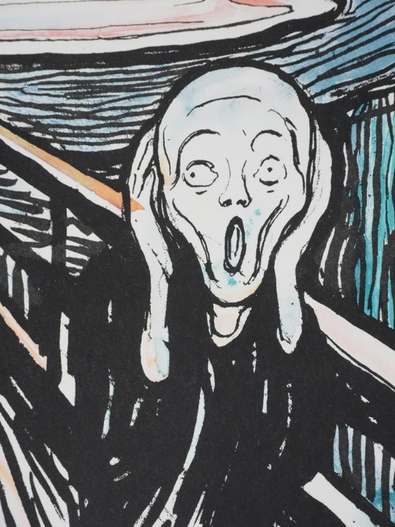 Edvard Munch: The Scream, Signed Lithograph – Lithographs & prints, Paper (photo 10 of 10)
