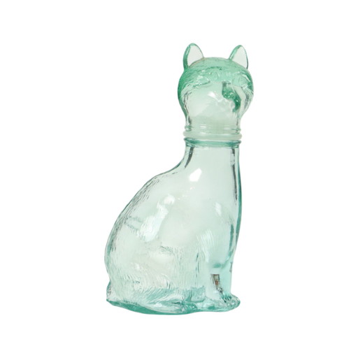 Glass Cat Carafe Puss Bottle