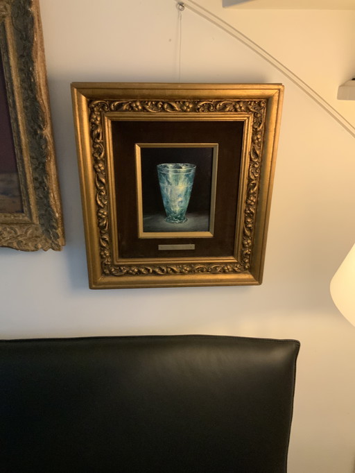 Vecchio vaso di vetro