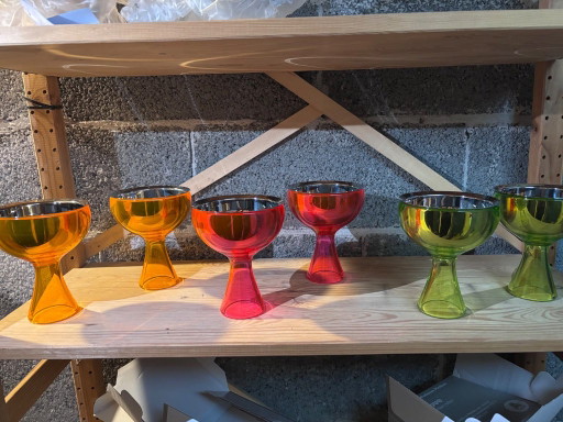 Alessi Big Love Coupes à glace, orange, rose et vert