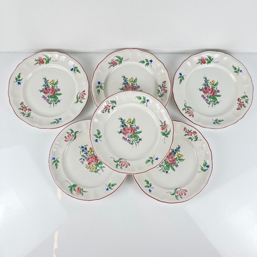 Set di 6 piattini da dessert KG Lunéville – Motivo a lampione – servies, Ceramic (photo 2 of 7)
