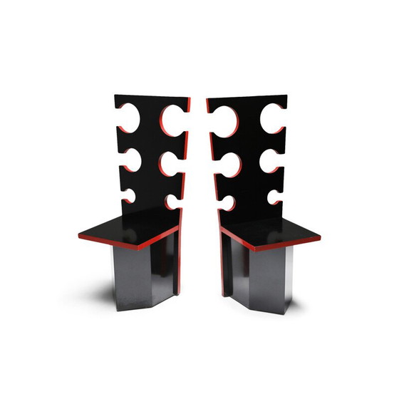 Image 1 of Pair of Vintage Mario Sabot Sculptural Chairs by Max Papiri 1970s