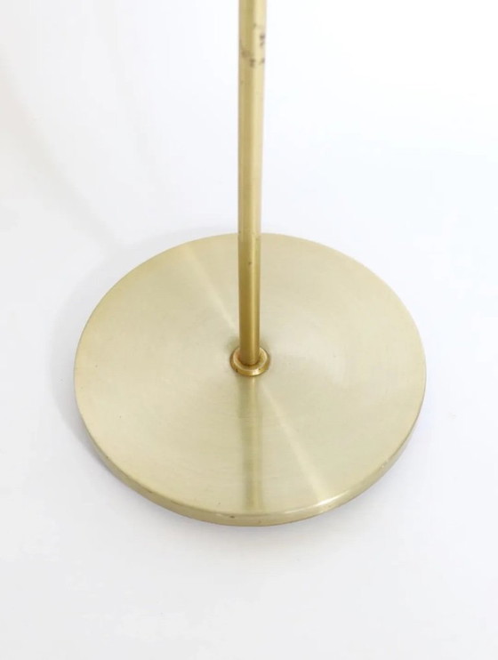 Image 1 of Vintage staande lamp messing Deens design retro