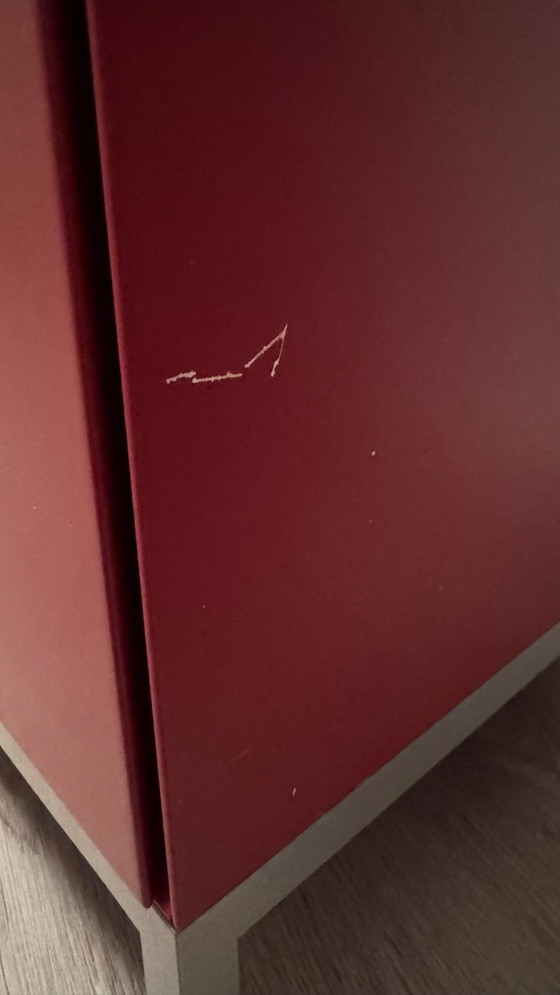 Pastoe Vision 90 - Credenza Originale Rossa a 3 Moduli – Credenze, Metal (photo 8 of 10)