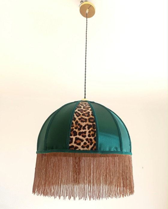 Lampada a Sospensione Leopardo e Frange – Lampade a sospensione, Silk, Textile (photo 11 of 12)