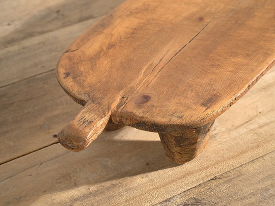 Antique pine wood side table, Central Europe, circa 1900, Coffee tables, Brown, Rustic (photo 21 of 21)