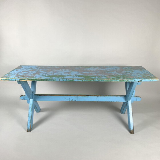 Image 1 of Vintage Solid All-wood Table with Original Patina, 1910s 