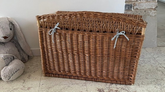 Handgemaakte, gesigneerde vintage aardewerk vaas – Ladekasten, Rattan (photo 13 of 37)