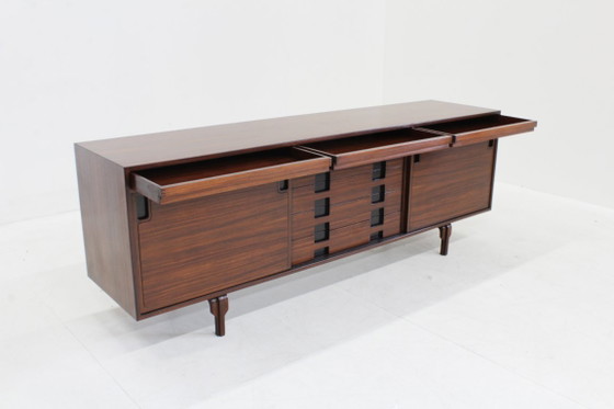 Vintage Sideboard Renato Magri Cantieri Carugati 1960s, Wood, Brown (photo 8 of 10)
