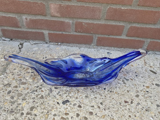 Image 1 of Juego de cristalería azul soplada a mano