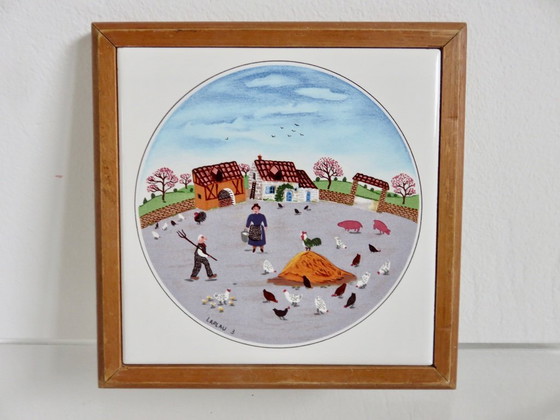 Image 1 of Villeroy & Boch, 3er Set Untersetzer, Design Gerard Laplau, 80er