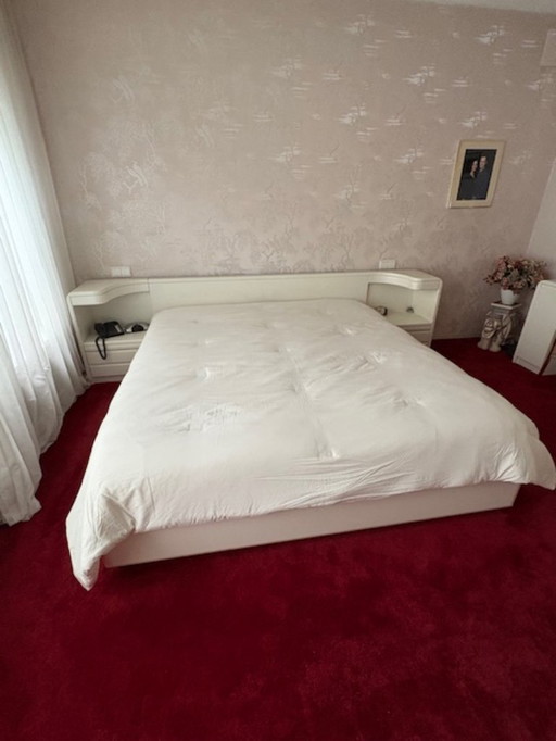 double box-spring bed