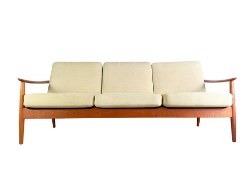 Originele Arne Vodder Sofa Midcentury Frankrijk & Søn Daverkosen Couch
