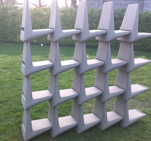 Bibliothèque modulaire (20 pièces) 'Link' par Martijn Prins et Philippe Starck pour XO 1990