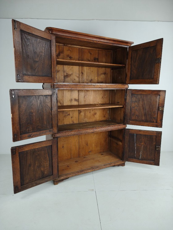 Image 1 of Cassapanca da campagna in pino europeo del XIX secolo