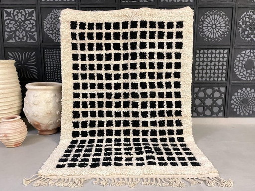 Authentischer, traditioneller, handgefertigter Teppich aus reiner Wolle, 2/3 m – Ahrend, vloerkleden en tapijten, Wool
