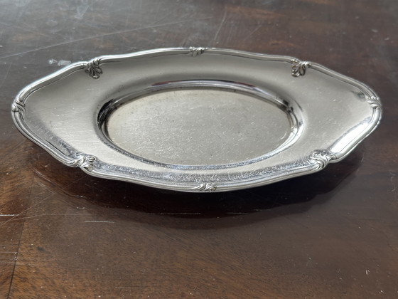 Image 1 of Kleine Hors d'Oeuvre-Platte Metall Silber HOKA 16 Cm / 8 Cm