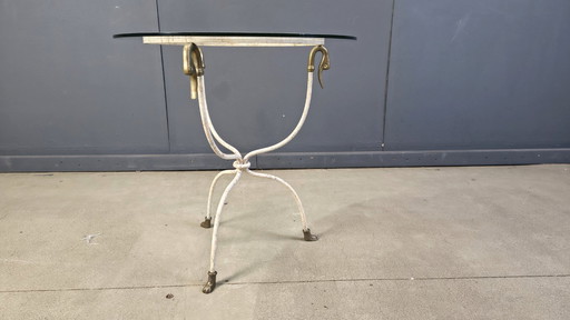 Mid century italian swan side table, 1970s 