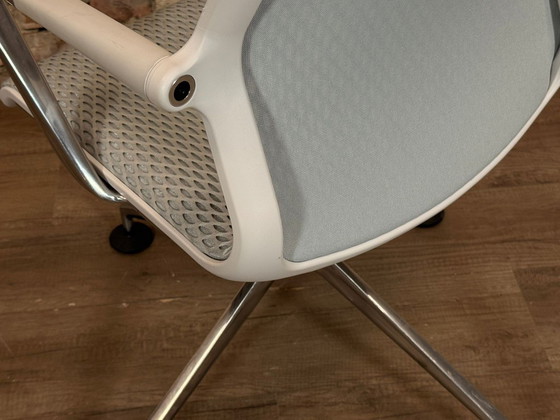 Vitra Unix Chair – White fabric | Antonio Citterio – Swivel chairs, Plastic, Textile (photo 11 of 15)