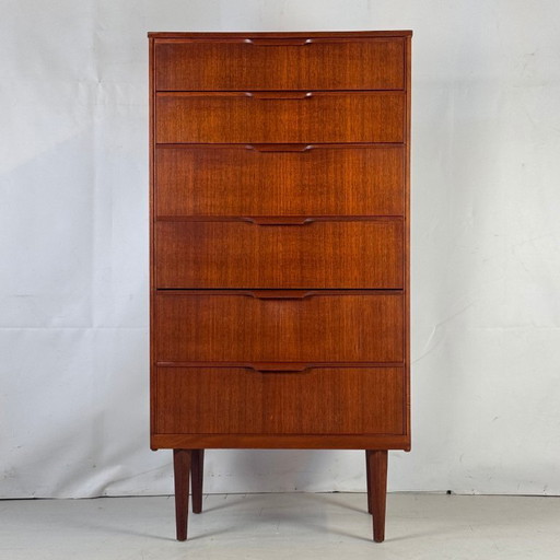 Tallboy en teck à 6 tiroirs Austinsuite, années 1960