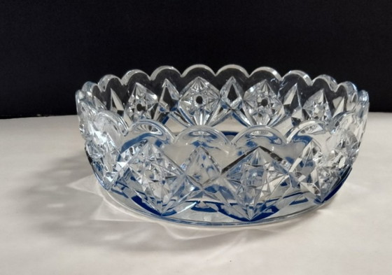 Image 1 of ciotola o piatto in vetro base decorativa blu