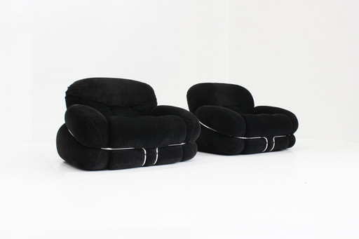 2 x Adriano Piazzesi Fauteuils Okay 1970 Italie