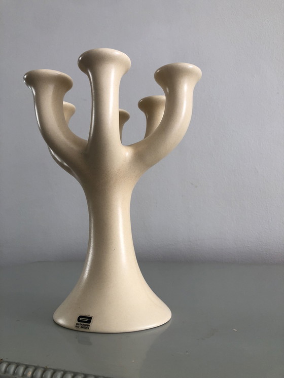 Image 1 of Guldkroken Hjo Suède Chandelier unique en céramique à 6 branches