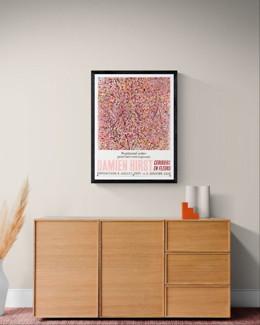 Cerisiers en Fleurs – Poster originale della mostra di Damien Hirst – Arte contemporanea – 80x60 cm
