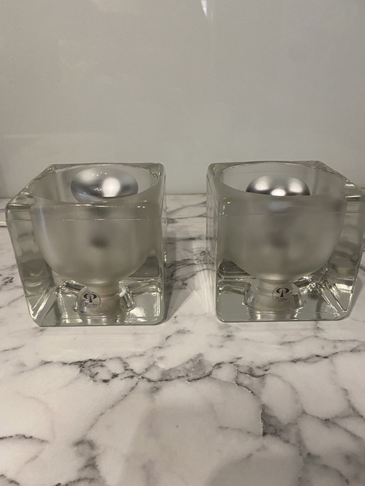 Set Of 2 Ice Cube Peill & Putzler Lamps