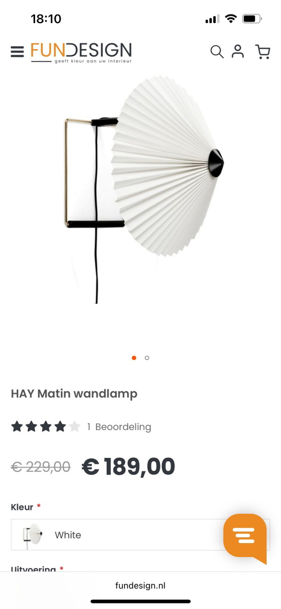Hay Matin Wandlamp – Wall lights, Brass (photo 4 of 5)