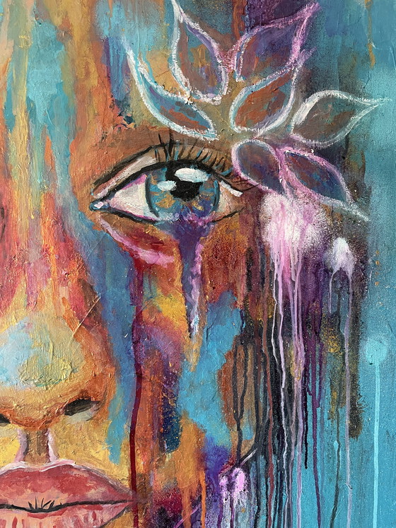 Image 1 of Portrait painting 80 by 80