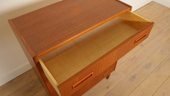 Image 1 of Commode danoise vintage | Teck | 6 tiroirs | 101 cm