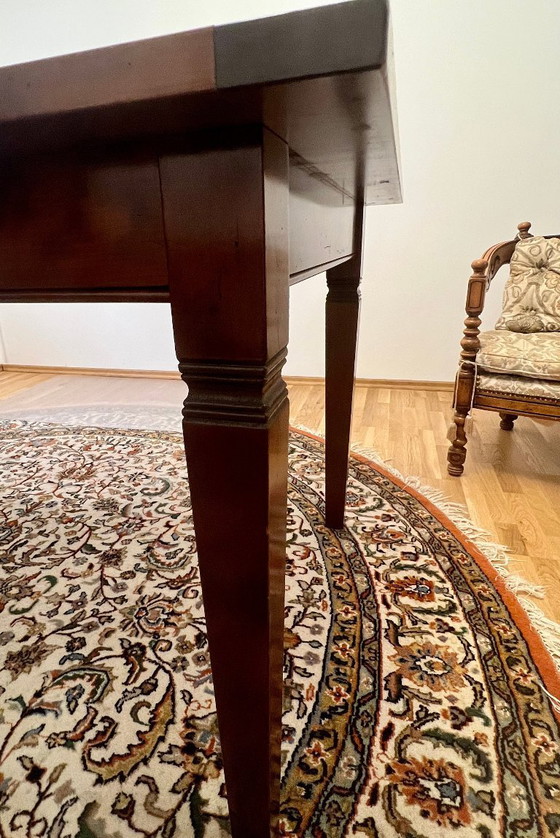 Image 1 of Gründerzeit-style dining table from the 1960s, made of solid cherry wood, Mid Century, excellent condition