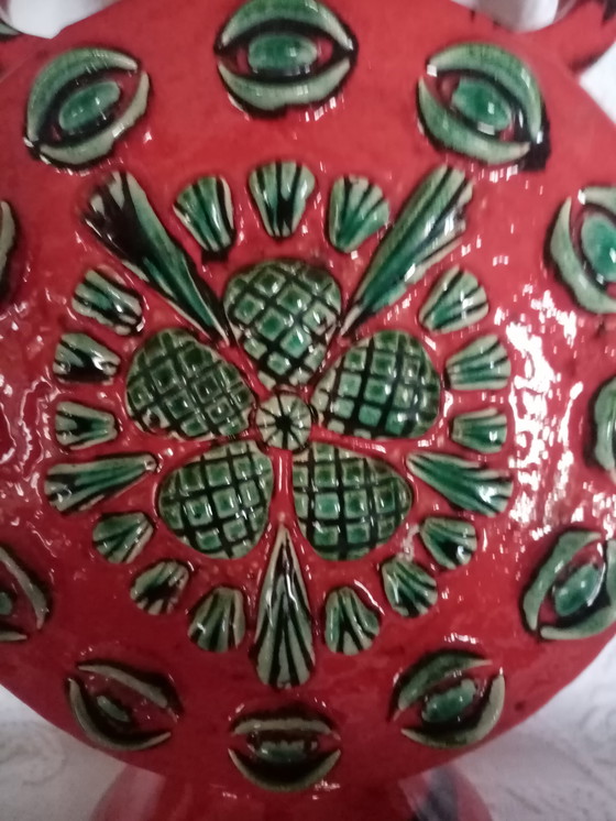 Image 1 of Jarrón decorativo alemán Fat Lava de Studio Dümler Breiden, años 60 (27 cm)