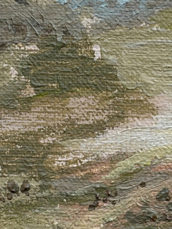 Image 1 of Durmitor – Expressive mountain landscape | Acrylic painting on canvas | 20x20 cm