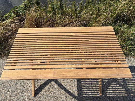 Elegant Folding Solid Teak Garden Table - As New - – Wood (photo 4 of 7)
