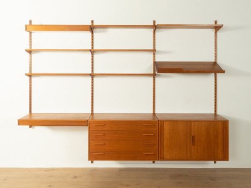 Wandsystem der 1960er Jahre, Kai Kristiansen, FM Møbler – wandkast, Wood