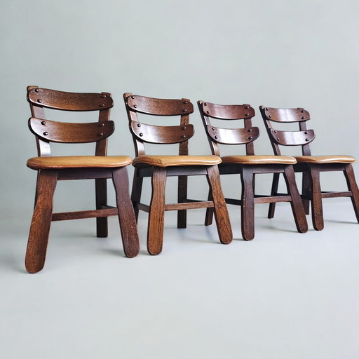 Brutalistische Stühle - 4er-Set