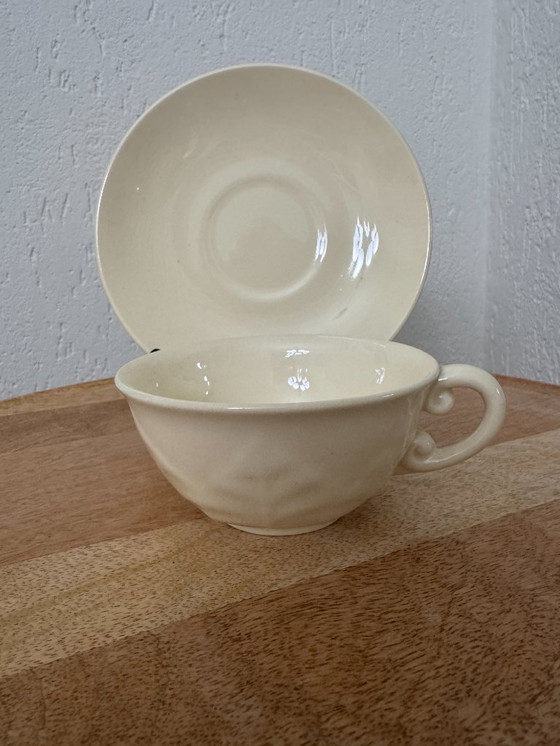 Image 1 of Splendido set vintage: set di 6 tazze e piattini "Staffordshire flatback" del Castello di Balmoral