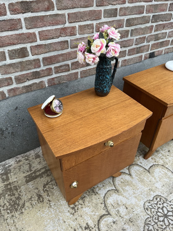 Ensemble de 2 tables de chevet vintage du milieu du siècle – Tables de nuit, Wood (photo 9 of 9)