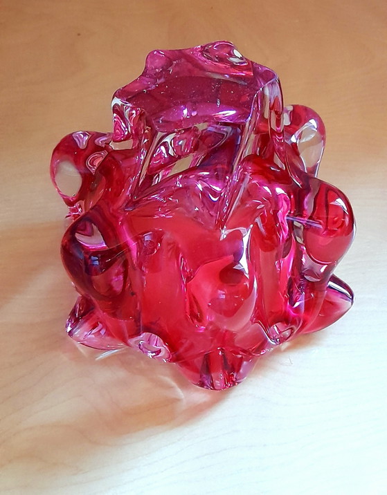 Coupe en verre de bohème Josef Hospodka 1960 – Objets déco, Glass (photo 6 of 6)