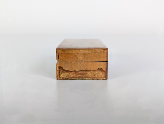 Image 1 of Vintage wooden box, casket, stamp box, jewelry box, casket