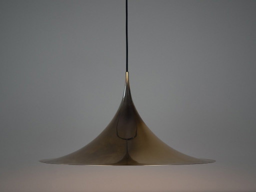 Lampada a sospensione semi vintage di Bonderup e Thorup, Danimarca, 1968 – Fog & Mørup, hanglampen, Brass (photo 2 of 13)