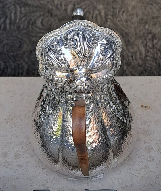 Image 1 of Cafetera/moca antigua Djokja de plata (sello 900).🫖